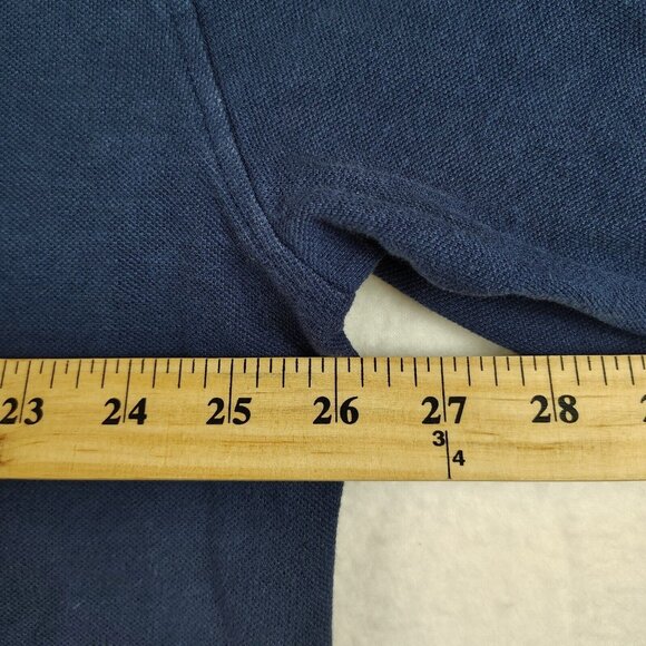 VTG Blue Georgia Tech Polo Shirt J Wesley Hanes Tag Embroidered Mens 2XL - Picture 8 of 8